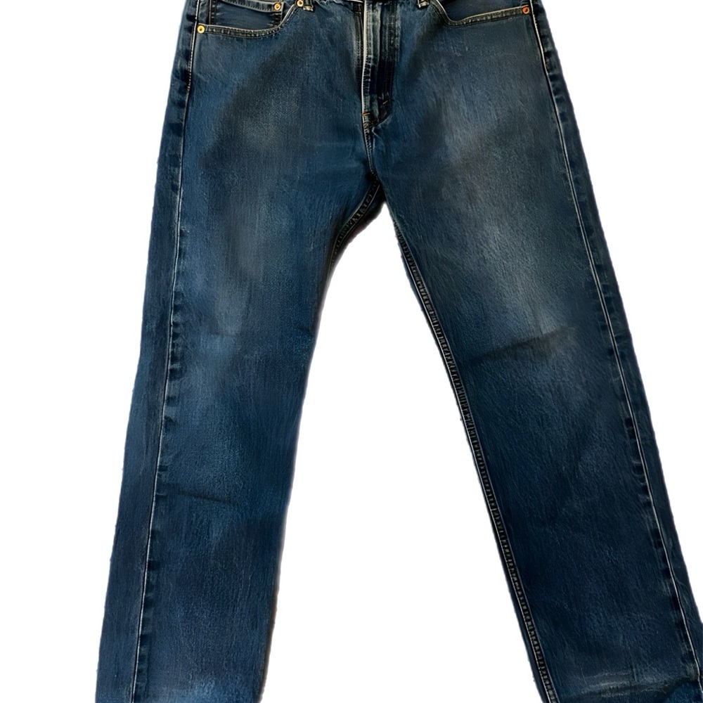 Levi’s 505 Men’s Jeans 36x32 Light Wash Regular Fit Straight Leg Denim